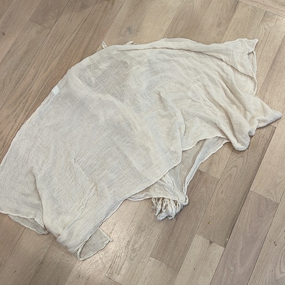 Jen’s Pirate booty fringe gauze coverup top - Picture 7 of 7